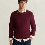 GANT Erkek Bordo Regular Fit Kazak