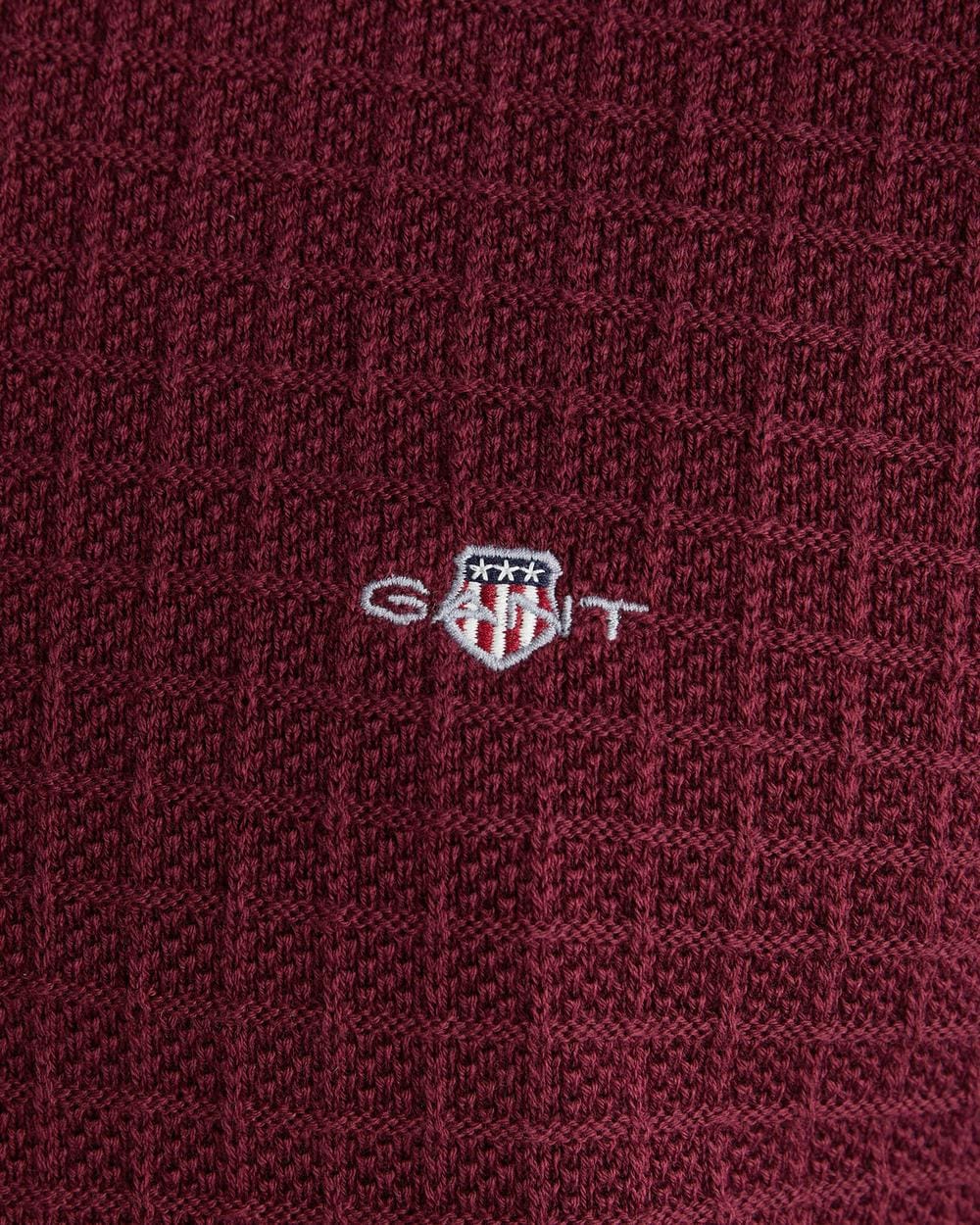 GANT Erkek Bordo Regular Fit Kazak