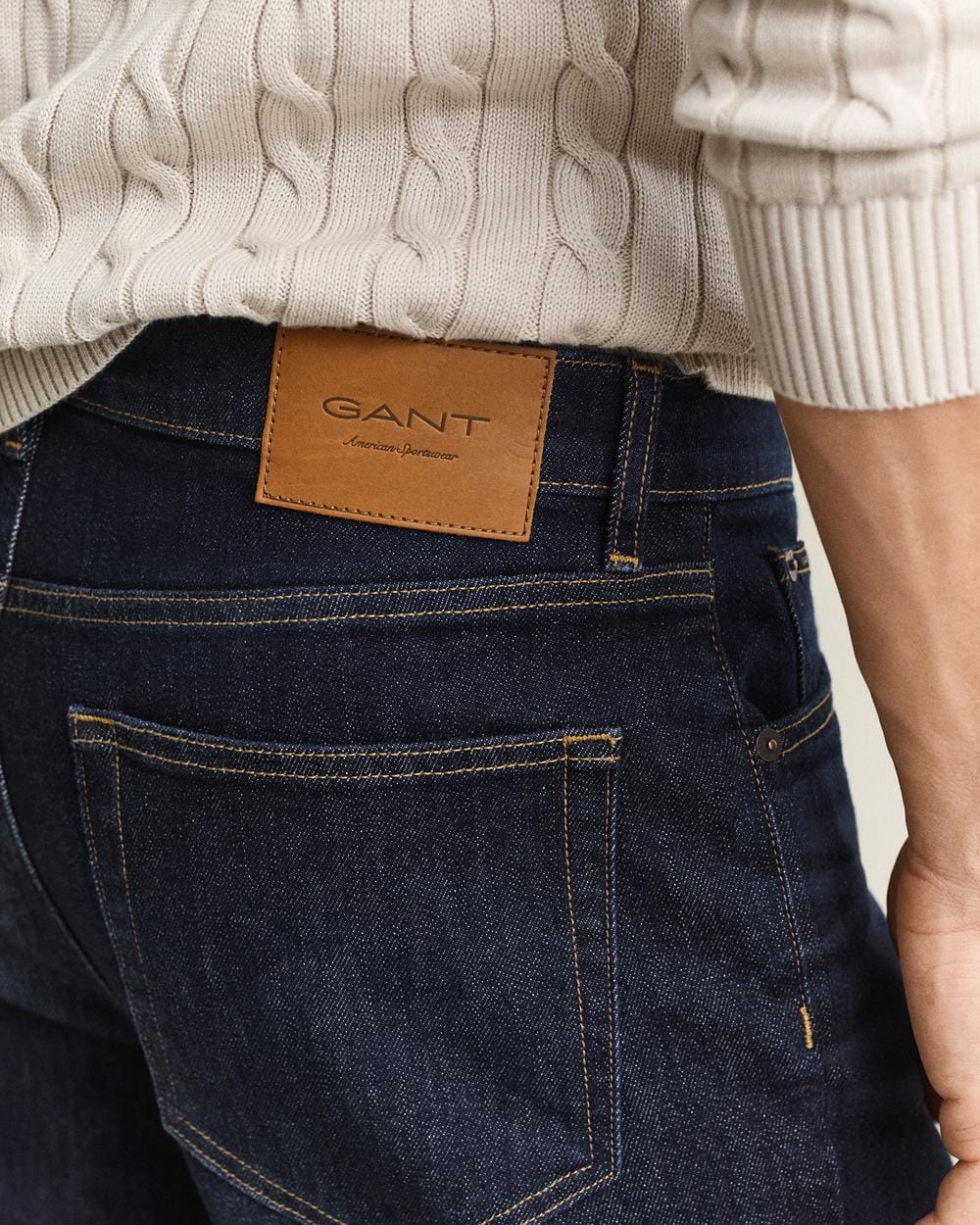 GANT Erkek Lacivert Regular Fit Jean