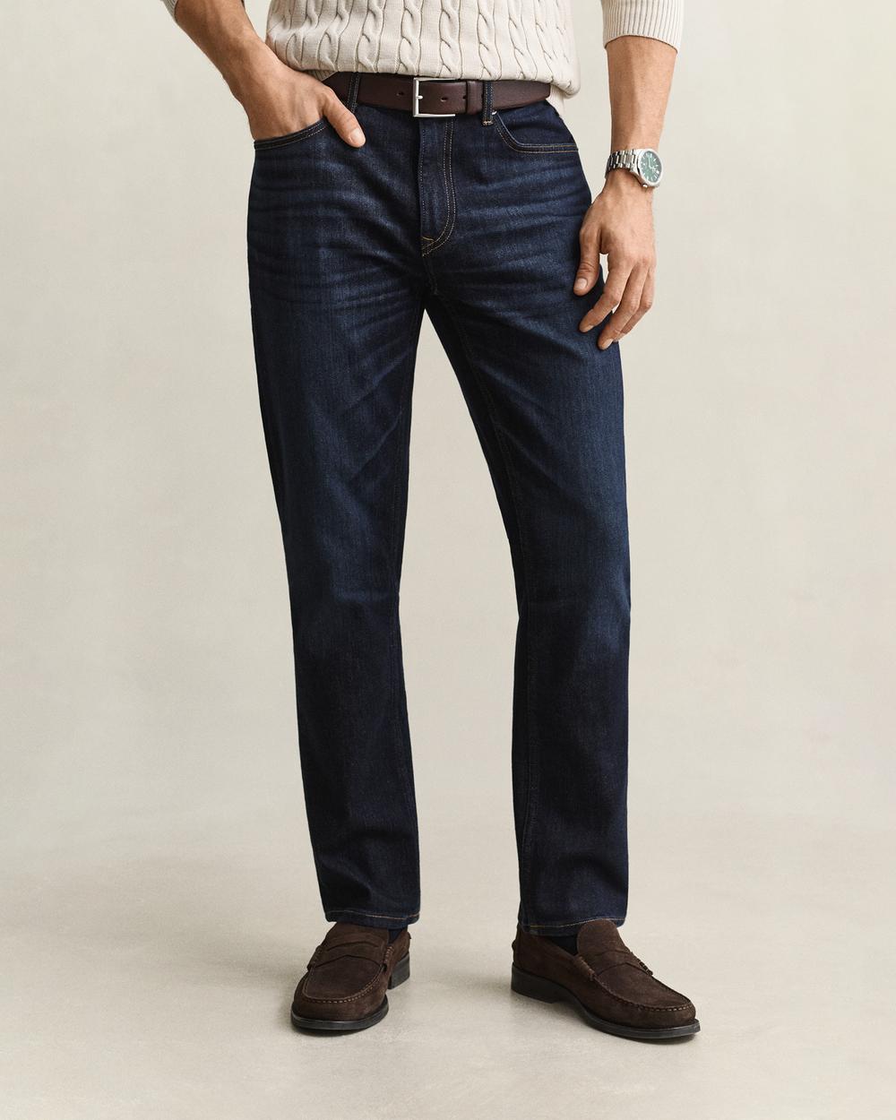 GANT Erkek Lacivert Regular Fit Jean